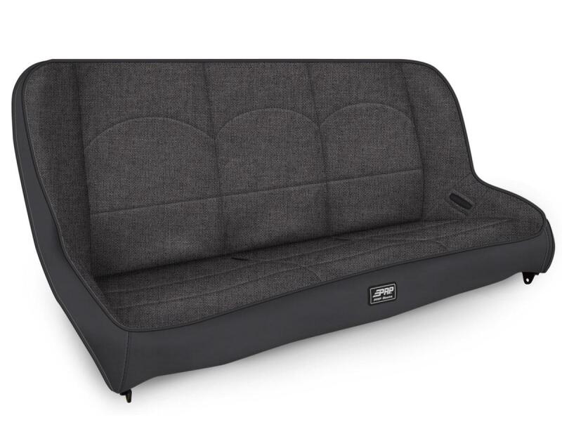 Jeep Wrangler JLU Low Back Rear Bench - PRP Seats - Classic Series - Grey - `18-`27